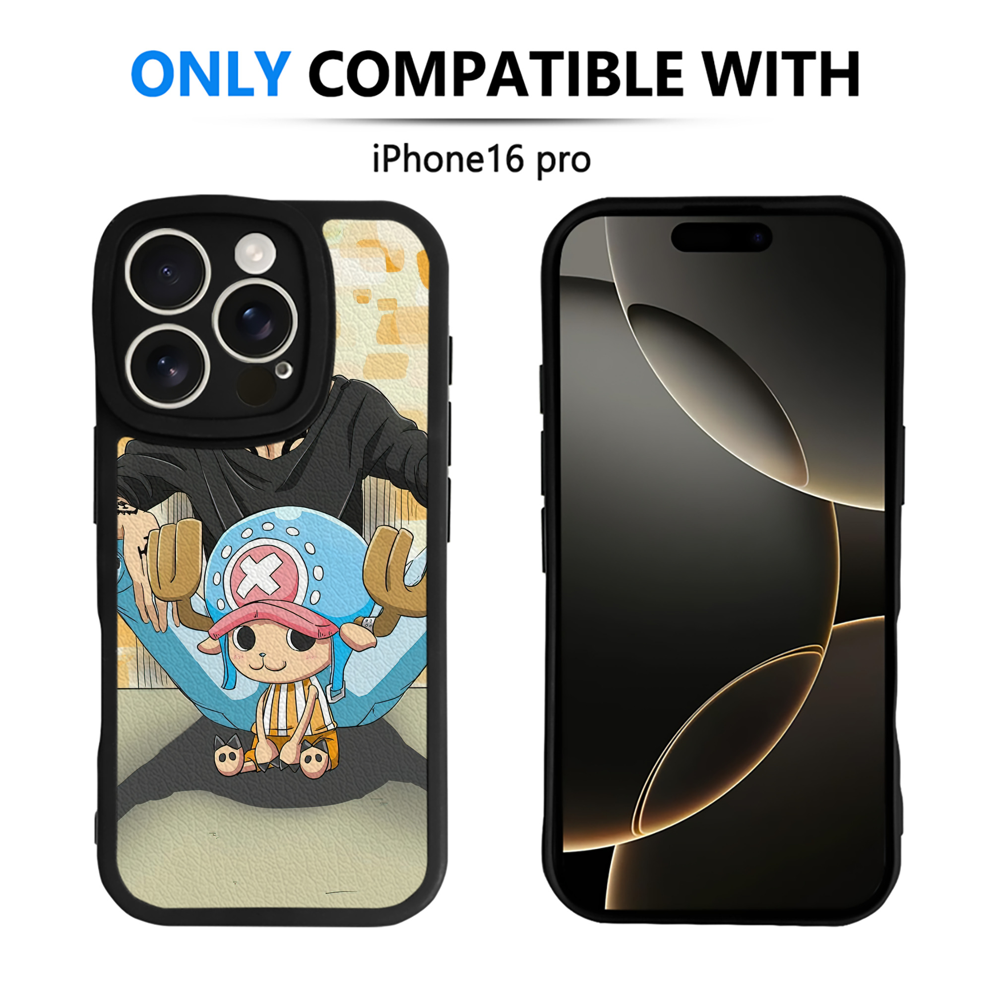 （画像用） ワンピース ONE PIECE 【iPhone 16シリーズ対応】シリコンスマホケース（レザー調） 材質：シリコン